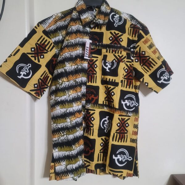 MEN PRINT SHIRT-LARGE-SHORT