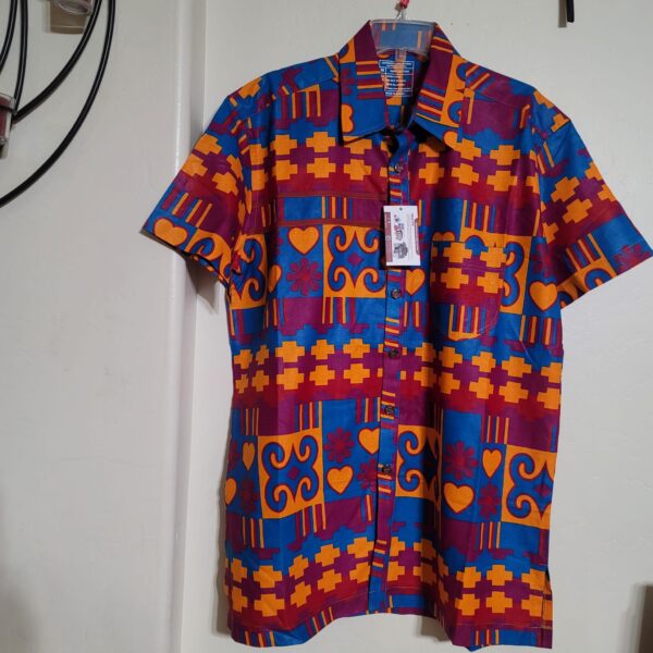 MEN PRINT SHIRT-MEDIUM-SHORT