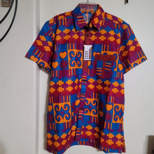 MEN PRINT SHIRT-MEDIUM-SHORT