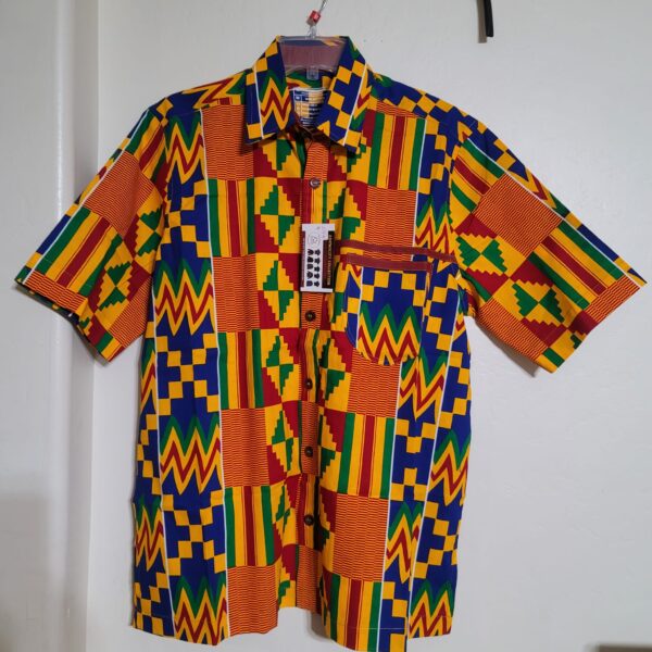 MEN PRINT SHIRT-MEDIUM-SHORT