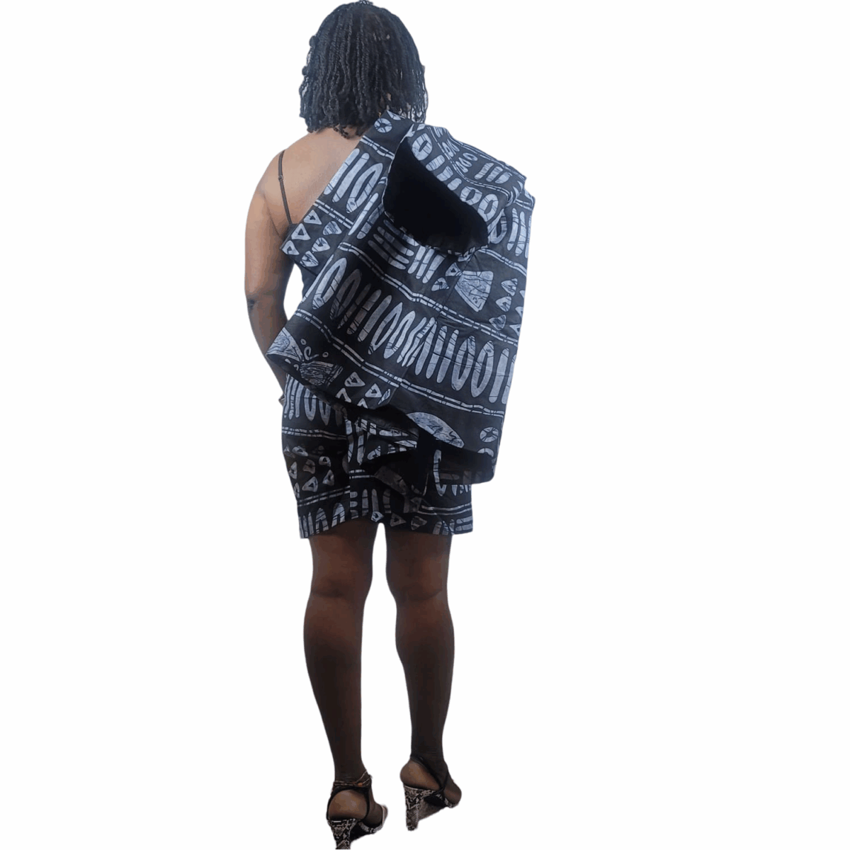 2-Piece women clothes, Shorts and Kimono to Match - Image 3