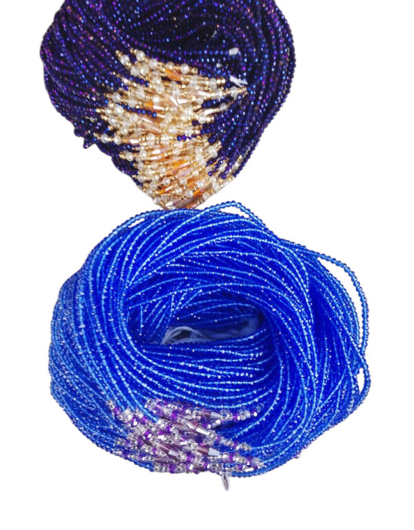 Elegant Crystal waist beads, 36in long,  well designed with beautiful spacers to bring out the beauty in every person.