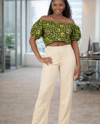Crop Top with a zipper, comes in Small, Medium and Large, many Bold colors available